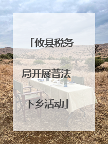 攸县税务局开展普法下乡活动
