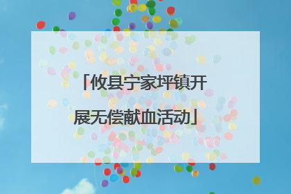 攸县宁家坪镇开展无偿献血活动