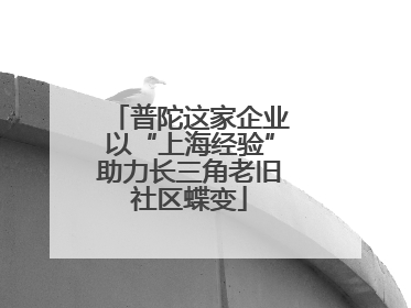 普陀这家企业以“上海经验”助力长三角老旧社区蝶变