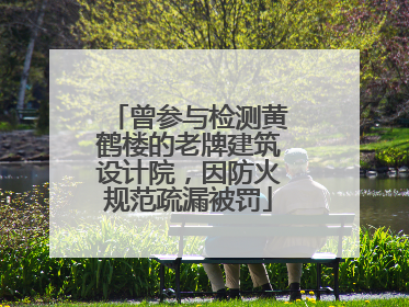曾参与检测黄鹤楼的老牌建筑设计院，因防火规范疏漏被罚