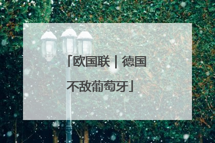 欧国联｜德国不敌葡萄牙