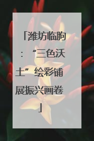 潍坊临朐：“三色沃土”绘彩铺展振兴画卷