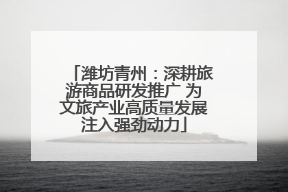 潍坊青州：深耕旅游商品研发推广 为文旅产业高质量发展注入强劲动力