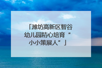 潍坊高新区智谷幼儿园精心培育“小小策展人”