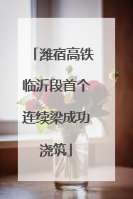潍宿高铁临沂段首个连续梁成功浇筑
