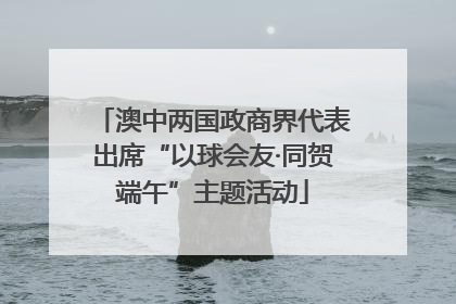 澳中两国政商界代表出席“以球会友·同贺端午”主题活动