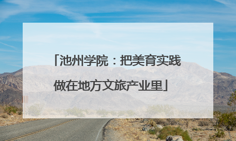 池州学院：把美育实践做在地方文旅产业里