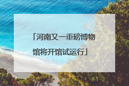 河南又一重磅博物馆将开馆试运行