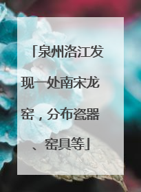 泉州洛江发现一处南宋龙窑，分布瓷器、窑具等