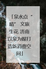 泉水点“睛” 文旅生花 济南以泉为媒打造新消费空间