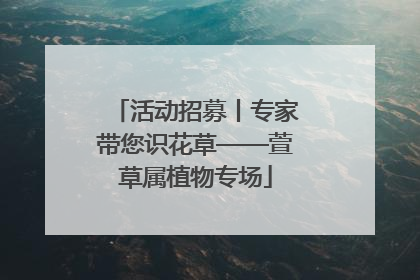活动招募丨专家带您识花草——萱草属植物专场