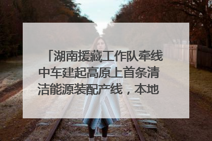 湖南援藏工作队牵线中车建起高原上首条清洁能源装配产线，本地大学生成车间检验员