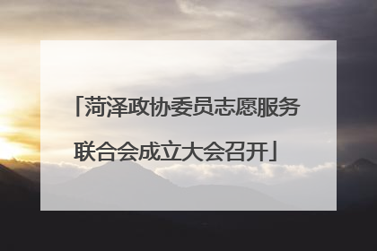 菏泽政协委员志愿服务联合会成立大会召开