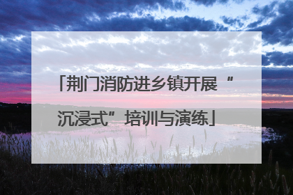 荆门消防进乡镇开展“沉浸式”培训与演练