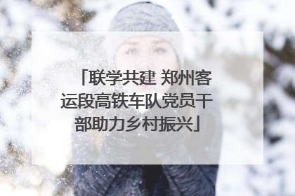 联学共建 郑州客运段高铁车队党员干部助力乡村振兴