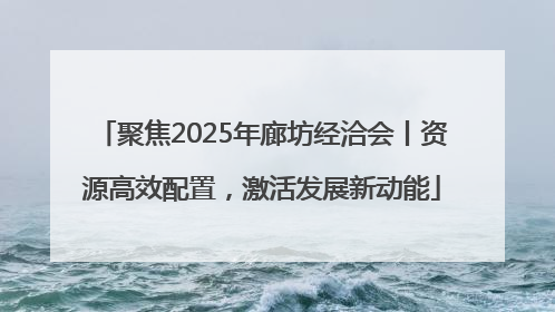 聚焦2025年廊坊经洽会丨资源高效配置，激活发展新动能