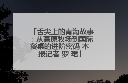 舌尖上的青海故事：从高原牧场到国际餐桌的进阶密码 本报记者 罗 珺