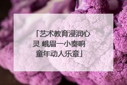 艺术教育浸润心灵 峨眉一小奏响童年动人乐章