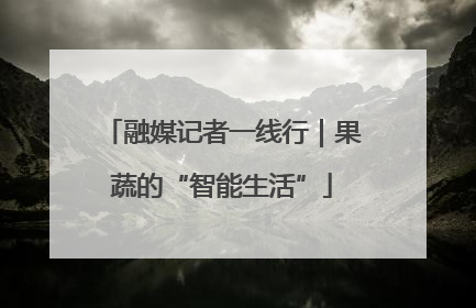 融媒记者一线行｜果蔬的“智能生活”