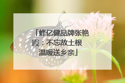 蜂亿健品牌张艳霞：不忘故土根 温暖送乡亲