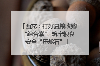 西充：打好夏粮收购“组合拳” 筑牢粮食安全“压舱石”
