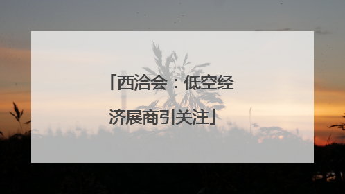 西洽会：低空经济展商引关注