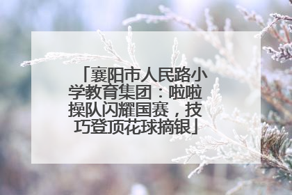 襄阳市人民路小学教育集团：啦啦操队闪耀国赛，技巧登顶花球摘银