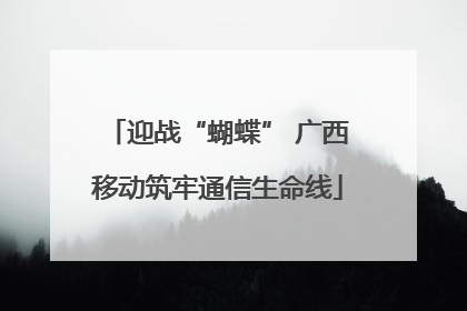 迎战“蝴蝶” 广西移动筑牢通信生命线