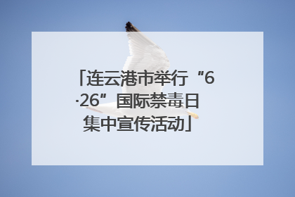 连云港市举行“6·26”国际禁毒日集中宣传活动