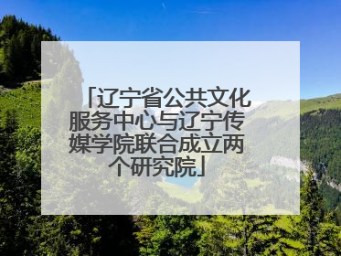 辽宁省公共文化服务中心与辽宁传媒学院联合成立两个研究院