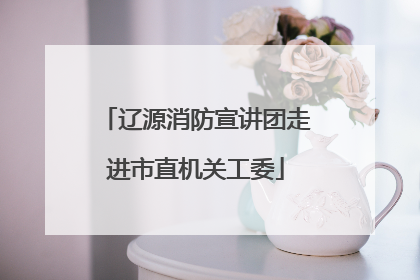 辽源消防宣讲团走进市直机关工委