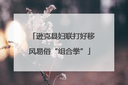 逊克县妇联打好移风易俗“组合拳”