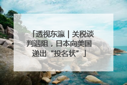 透视东瀛｜关税谈判遇阻，日本向美国递出“投名状”