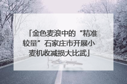 金色麦浪中的“精准较量”石家庄市开展小麦机收减损大比武
