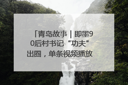 青岛故事｜即墨90后村书记“功夫”出圈，单条视频播放量过600万