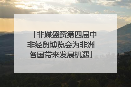非媒盛赞第四届中非经贸博览会为非洲各国带来发展机遇