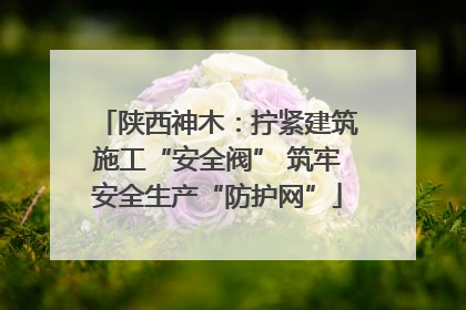 陕西神木：拧紧建筑施工“安全阀” 筑牢安全生产“防护网”