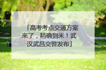 高考考点交通方案来了，精确到米！武汉武昌交警发布
