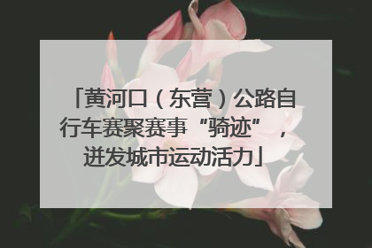 黄河口（东营）公路自行车赛聚赛事“骑迹”，迸发城市运动活力