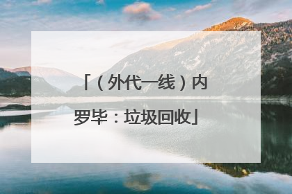 （外代一线）内罗毕：垃圾回收