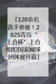 120余名选手参赛！2025青岛“上合杯”上合组织国家网球团体赛开幕