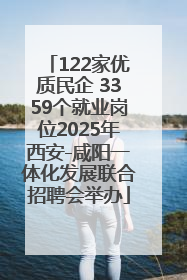 122家优质民企 3359个就业岗位2025年西安-咸阳一体化发展联合招聘会举办