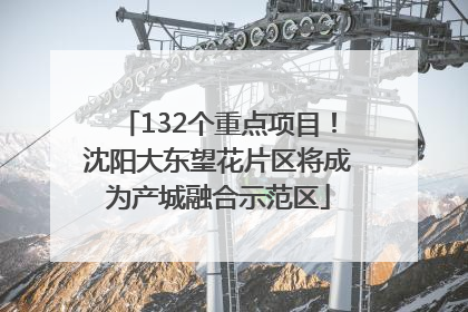132个重点项目！沈阳大东望花片区将成为产城融合示范区