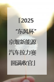 2025“东风杯”京堰新能源汽车拉力赛圆满收官