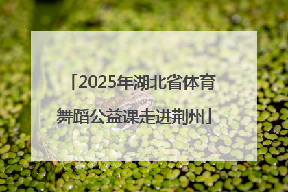 2025年湖北省体育舞蹈公益课走进荆州