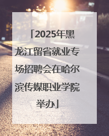 2025年黑龙江留省就业专场招聘会在哈尔滨传媒职业学院举办