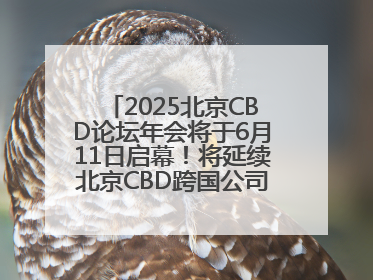 2025北京CBD论坛年会将于6月11日启幕！将延续北京CBD跨国公司活动品牌