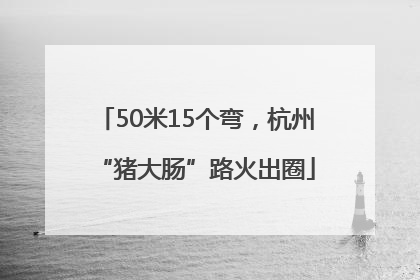 50米15个弯，杭州“猪大肠”路火出圈